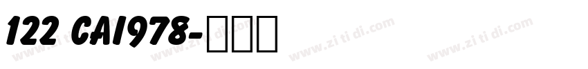 122 CAI978字体转换